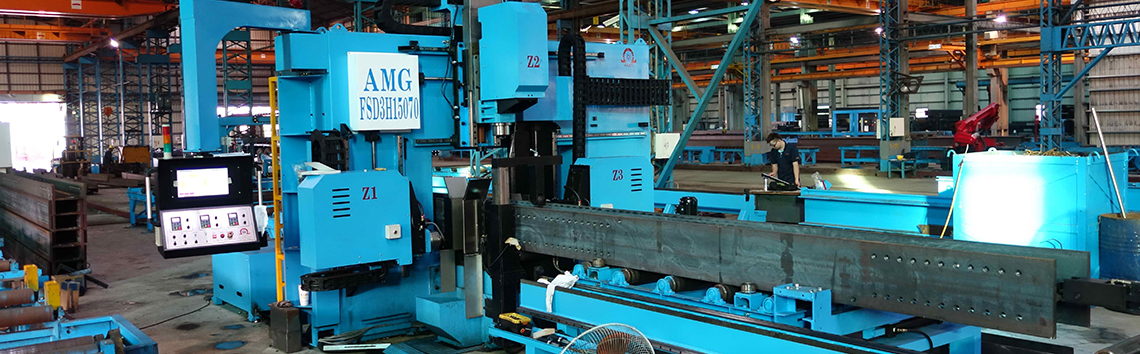 CNC H-Beam Drilling Machine
